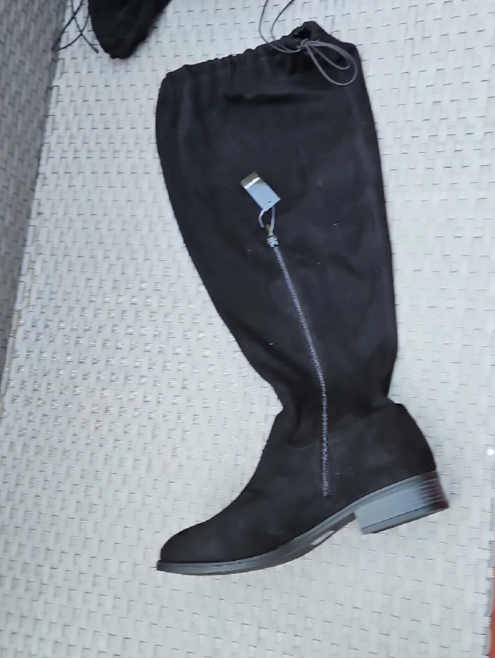 NEW WITH TAGS Torrid Black Over-the-Knee Drawstring FauSuede Boots SIZE 13 (WW)